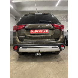 91312-A MOTODOR Фаркоп с оцинкованным шаром на Mitsubishi Outlander 2012-2019, 2019-2022. Вырез бампера по необходимости. Тип шара: A. Нагрузки: 1700/75 кг, масса фаркопа 23