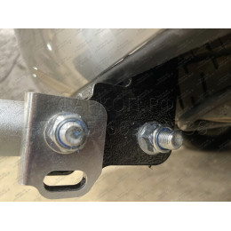 91312-A MOTODOR Фаркоп с оцинкованным шаром на Mitsubishi Outlander 2012-2019, 2019-2022. Вырез бампера по необходимости. Тип шара: A. Нагрузки: 1700/75 кг, масса фаркопа 23