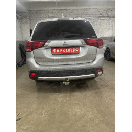 91312-A MOTODOR Фаркоп с оцинкованным шаром на Mitsubishi Outlander 2012-2019, 2019-2022. Вырез бампера по необходимости. Тип шара: A. Нагрузки: 1700/75 кг, масса фаркопа 23