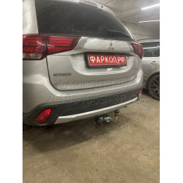 91312-A MOTODOR Фаркоп с оцинкованным шаром на Mitsubishi Outlander 2012-2019, 2019-2022. Вырез бампера по необходимости. Тип шара: A. Нагрузки: 1700/75 кг, масса фаркопа 23