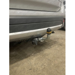 91312-A MOTODOR Фаркоп с оцинкованным шаром на Mitsubishi Outlander 2012-2019, 2019-2022. Вырез бампера по необходимости. Тип шара: A. Нагрузки: 1700/75 кг, масса фаркопа 23