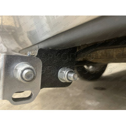91312-A MOTODOR Фаркоп с оцинкованным шаром на Mitsubishi Outlander 2012-2019, 2019-2022. Вырез бампера по необходимости. Тип шара: A. Нагрузки: 1700/75 кг, масса фаркопа 23