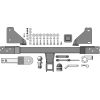 94205-E MOTODOR Фаркоп с оцинкованным шаром на Belgee X70 2024-, Geely Atlas Pro 2021-2024 без выреза в бампере. Тип шара: E. Нагрузки: 1500/75 кг, масса фаркопа 17 кг (без электрики в комплекте)
