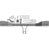 97001-E MOTODOR Фаркоп на Mini Clubman 2007-2014. Необходима подрезка бампера. Тип шара: E (крюк легкосъемный под американский квадрат). Нагрузки 1500/75 кг, масса фаркопа 15,3 кг (без электрики в комплекте)