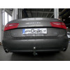 A049A GALIA Полностью оцинкованный фаркоп на Audi A6 седан/универсал 2011-2018, Audi A6 Allroad 2012-2019, Audi A7 Sportback 2011-2017. Подрозетник убирается за бампер. Тип шара: A. Невидимый вырез бампера. Нагрузки: 2500/100 кг, масса фаркопа 16,12 кг
