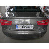 A049A GALIA Полностью оцинкованный фаркоп на Audi A6 седан/универсал 2011-2018, Audi A6 Allroad 2012-2019, Audi A7 Sportback 2011-2017. Подрозетник убирается за бампер. Тип шара: A. Невидимый вырез бампера. Нагрузки: 2500/100 кг, масса фаркопа 16,12 кг