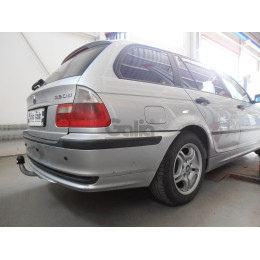 B009A GALIA Полностью оцинкованный фаркоп на BMW 3-Series E46 седан/универсал/купе 1998-2005. Подрозетник убирается за бампер. Тип шара: A. Невидимый вырез б