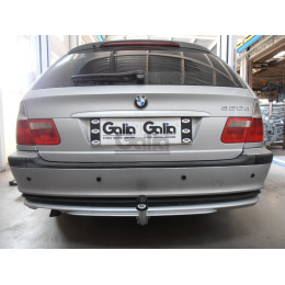 B009A GALIA Полностью оцинкованный фаркоп на BMW 3-Series E46 седан/универсал/купе 1998-2005. Подрозетник убирается за бампер. Тип шара: A. Невидимый вырез б