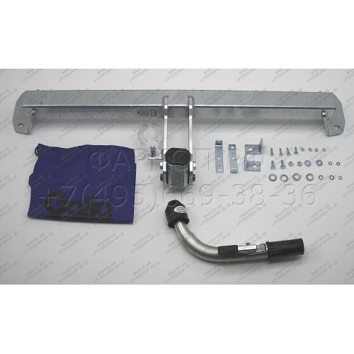 B020C GALIA Полностью оцинкованный фаркоп на BMW 5-Series седан F10 / универсал F11 2010-2016, BMW 5-Series GT F07 2010-2017. Подрозетник убирается за бампер. Тип шара: C (горизонтальный съемный). Невидимый вырез бампера. Нагрузки: 2200/100 кг, масса фарк