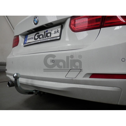 B021C GALIA Полностью оцинкованный фаркоп на BMW 3-Series седан/универсал 2011-2018, BMW 1-Series 2011-2019. Подрозетник убирается за бампер. Невидимый вырез бампера. Тип шара: C (горизонтальный съемный). Нагрузки: 1900/75 кг, масса фаркопа 12,82 кг
