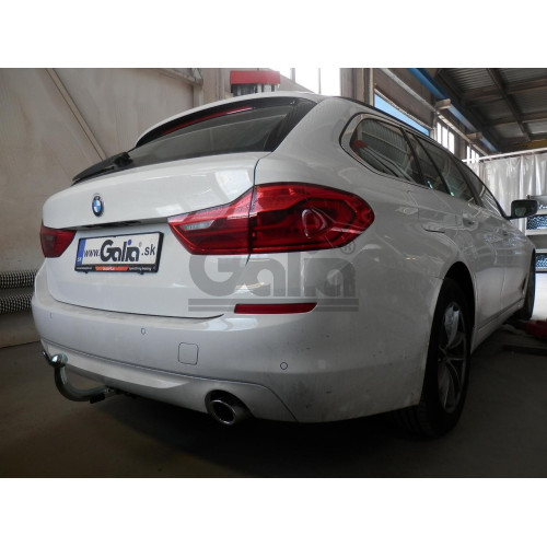 B024A GALIA Полностью оцинкованный фаркоп на BMW 5-Series седан G30/универсал G31 2016-2023. Тип шара: A. Невидимый вырез бампера. Нагрузки: 2200/100 кг, масса фаркопа 14,52 кг