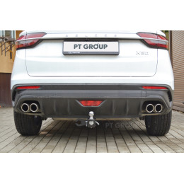 BXF-23-991122.00 PT GROUP Фаркоп на Belgee X50 2023-, Geely Coolray 2022-2025 без снятия и подрезки бампера. Тип шара: E (легкосъемный шар под квадрат). Нагрузки: 1250/75 кг, ма