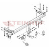 C-270 STEINHOF Фаркоп на Chevrolet Lacetti хетчбек 2004-2012 без подрезки бампера. Тип шара: A. Нагрузки: 1200/75 кг, масса фаркопа 15 кг (без электрики в комплекте)