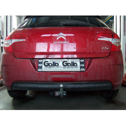 C038C GALIA Полностью оцинкованный фаркоп на Citroen C4 седан 2012-2022 (небольшие доработки, без подрезки бампера), Citroen C4 хетчбек 5 дверей 2004-2010, 2010-2018, Citro