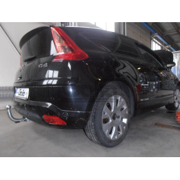 C038C GALIA Полностью оцинкованный фаркоп на Citroen C4 седан 2012-2022 (небольшие доработки, без подрезки бампера), Citroen C4 хетчбек 5 дверей 2004-2010, 2010-2018, Citro
