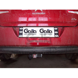 C038C GALIA Полностью оцинкованный фаркоп на Citroen C4 седан 2012-2022 (небольшие доработки, без подрезки бампера), Citroen C4 хетчбек 5 дверей 2004-2010, 2010-2018, Citro