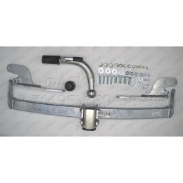 C038C GALIA Полностью оцинкованный фаркоп на Citroen C4 седан 2012-2022 (небольшие доработки, без подрезки бампера), Citroen C4 хетчбек 5 дверей 2004-2010, 2010-2018, Citro