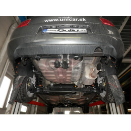 C064A GALIA Полностью оцинкованный фаркоп на Citroen C-Elysee 2013-2016, Peugeot 301 2013-2016. Подрозетник убирается за бампер. Тип шара: A. Установка без снятия и выр