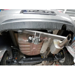 C064A GALIA Полностью оцинкованный фаркоп на Citroen C-Elysee 2013-2016, Peugeot 301 2013-2016. Подрозетник убирается за бампер. Тип шара: A. Установка без снятия и выр