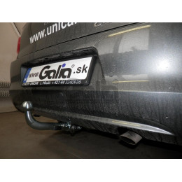 C064A GALIA Полностью оцинкованный фаркоп на Citroen C-Elysee 2013-2016, Peugeot 301 2013-2016. Подрозетник убирается за бампер. Тип шара: A. Установка без снятия и выр