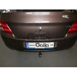 C064A GALIA Полностью оцинкованный фаркоп на Citroen C-Elysee 2013-2016, Peugeot 301 2013-2016. Подрозетник убирается за бампер. Тип шара: A. Установка без снятия и выр