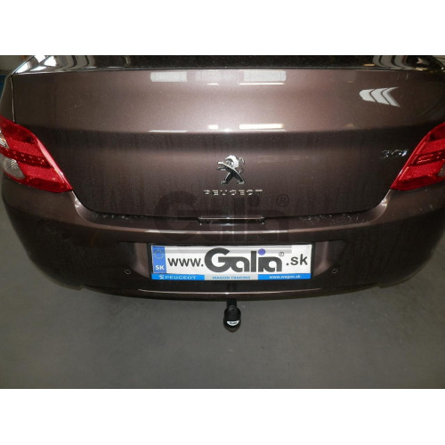 C064A GALIA Полностью оцинкованный фаркоп на Citroen C-Elysee 2013-2016, Peugeot 301 2013-2016. Подрозетник убирается за бампер. Тип шара: A. Установка без снятия и выреза бампера. Нагрузки 1200/60 кг, масса фаркопа 12,82 кг