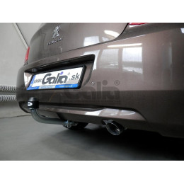 C064A GALIA Полностью оцинкованный фаркоп на Citroen C-Elysee 2013-2016, Peugeot 301 2013-2016. Подрозетник убирается за бампер. Тип шара: A. Установка без снятия и выр