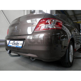 C064A GALIA Полностью оцинкованный фаркоп на Citroen C-Elysee 2013-2016, Peugeot 301 2013-2016. Подрозетник убирается за бампер. Тип шара: A. Установка без снятия и выр