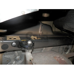 C064A GALIA Полностью оцинкованный фаркоп на Citroen C-Elysee 2013-2016, Peugeot 301 2013-2016. Подрозетник убирается за бампер. Тип шара: A. Установка без снятия и выр