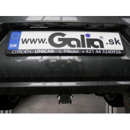 C064A GALIA Полностью оцинкованный фаркоп на Citroen C-Elysee 2013-2016, Peugeot 301 2013-2016. Подрозетник убирается за бампер. Тип шара: A. Установка без снятия и выр