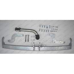 C064A GALIA Полностью оцинкованный фаркоп на Citroen C-Elysee 2013-2016, Peugeot 301 2013-2016. Подрозетник убирается за бампер. Тип шара: A. Установка без снятия и выр