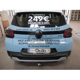 C075C GALIA Полностью оцинкованный фаркоп на Citroen C3 2024-, FIAT Grande Panda 2025-. Тип шара: C (горизонтальный съемный). Невидимый вырез бампера. Нагрузки: 1000/85 