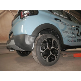 C075C GALIA Полностью оцинкованный фаркоп на Citroen C3 2024-, FIAT Grande Panda 2025-. Тип шара: C (горизонтальный съемный). Невидимый вырез бампера. Нагрузки: 1000/85 