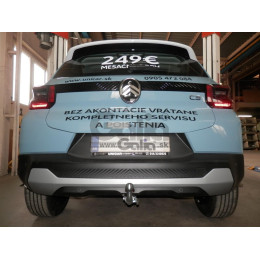 C075C GALIA Полностью оцинкованный фаркоп на Citroen C3 2024-, FIAT Grande Panda 2025-. Тип шара: C (горизонтальный съемный). Невидимый вырез бампера. Нагрузки: 1000/85 
