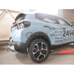 C075C GALIA Полностью оцинкованный фаркоп на Citroen C3 2024-, FIAT Grande Panda 2025-. Тип шара: C (горизонтальный съемный). Невидимый вырез бампера. Нагрузки: 1000/85 