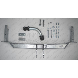 D031A GALIA Полностью оцинкованный фаркоп на Ravon Gentra 2015-2018, Daewoo Gentra 2013-2015, Chevrolet Lacetti седан 2004-2013, Daewoo Nubira седан 2003-2013. Тип шара: A. Без выреза бампера. 