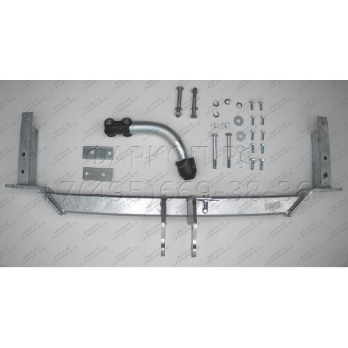 D031A GALIA Полностью оцинкованный фаркоп на Ravon Gentra 2015-2018, Daewoo Gentra 2013-2015, Chevrolet Lacetti седан 2004-2013, Daewoo Nubira седан 2003-2013. Тип шара: A. Без выреза бампера. Нагрузки: 1300/75 кг, масса фаркопа 16,62 кг