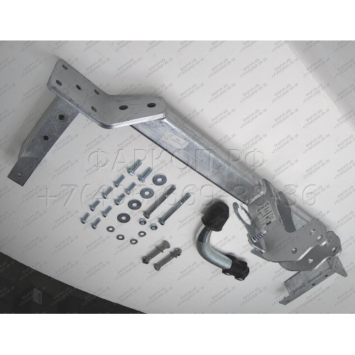D031A GALIA Полностью оцинкованный фаркоп на Ravon Gentra 2015-2018, Daewoo Gentra 2013-2015, Chevrolet Lacetti седан 2004-2013, Daewoo Nubira седан 2003-2013. Тип шара: A. Без выреза бампера. Нагрузки: 1300/75 кг, масса фаркопа 16,62 кг