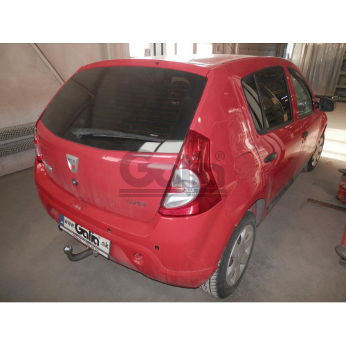 D040C GALIA Полностью оцинкованный фаркоп на Renault Sandero 2009-2014, Renault Sandero Stepway 2010-2014. Тип шара: C (горизонтальный съемный). Установка без снятия и выреза бампера. Нагрузки: 1200/75 кг, масса фаркопа 16,07 кг