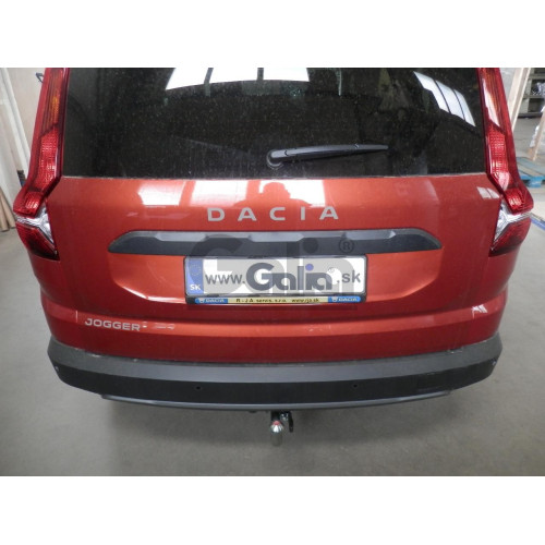 D051C GALIA Полностью оцинкованный фаркоп на Dacia Jogger 2022-. Тип шара: C (горизонтальный съемный). Установка без снятия и выреза бампера. Нагрузки: 1500/75 кг, масса фаркопа 17,17 кг
