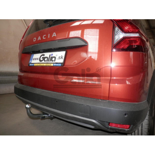 D051C GALIA Полностью оцинкованный фаркоп на Dacia Jogger 2022-. Тип шара: C (горизонтальный съемный). Установка без снятия и выреза бампера. Нагрузки: 1500/75 кг, масса фаркопа 17,17 кг