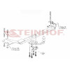 F-050 STEINHOF Фаркоп на FIAT Bravo хетчбек 3/5 дверей 1993-1995, FIAT Bravo хетчбек 3 двери 1995-2001, Lancia Delta хетчбек 3/5 дверей 09/1993-07/1995 без подрезки бампера. Тип шара: H (сварное крепление шара). Нагрузки: 1300/70 кг, масса фаркопа 13,3 кг