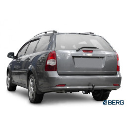 F.1012.001 BERG Фаркоп на Chevrolet Lacetti седан/универсал 2004-2012 без снятия и подрезки бампера. Тип шара: A. Нагрузки: 1200/75 кг, масса фаркопа 15 кг (без электр
