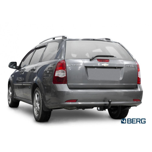 F.1012.001 BERG Фаркоп на Chevrolet Lacetti седан/универсал 2004-2012 без снятия и подрезки бампера. Тип шара: A. Нагрузки: 1200/75 кг, масса фаркопа 15 кг (без электрики в комплекте)