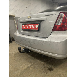 F.1012.001 BERG Фаркоп на Chevrolet Lacetti седан/универсал 2004-2012 без снятия и подрезки бампера. Тип шара: A. Нагрузки: 1200/75 кг, масса фаркопа 15 кг (без электр
