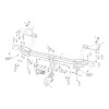 F.1911.001 BERG Фаркоп на Belgee X70 2024-, Geely Atlas Pro 2021-2024 без подрезки бампера. Тип шара: A. Нагрузки: 1500/75 кг, масса фаркопа 16 кг (без электрики в комплекте)