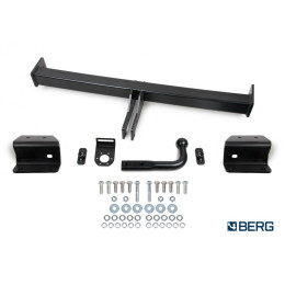 F.2312.002 BERG Фаркоп на Hyundai Creta 2016-2021, 2021-2022, Solaris HC 2024- без снятия и подрезки бампера. Тип шара: A. Нагрузки: 1300/75 кг, масса фаркопа 13,2 кг (без электрик