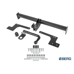 F.4711.001 BERG Фаркоп на Renault Duster 2021-2022 (без выреза бампера), Renault Kaptur 2016-2022, Renault Duster 2011-2021, Nissan Terrano 2014-2022 (необходима подрезка бампера). Тип шара: A. На