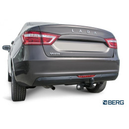 F.6012.003 BERG Фаркоп на Lada Vesta Cross/SW Cross 2015-2022 (необходима подрезка бампера), Lada Vesta седан/универсал 2015-2022 (без выреза бампера). Тип шара: A. Нагрузки: 10