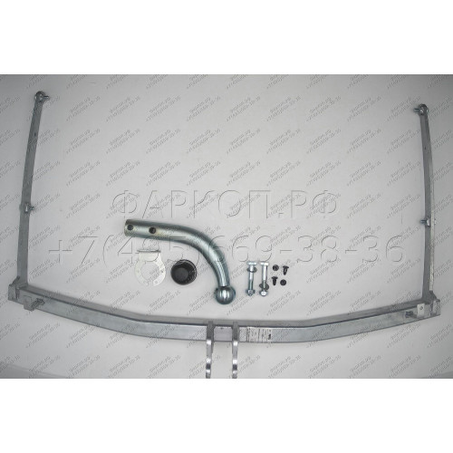 F082A GALIA Полностью оцинкованный фаркоп на Ford Fusion 2002-2012, в т.ч. модели с парктрониками. Тип шара: A. Без выреза бампера. Нагрузки: 1100/50 кг, масса фаркопа 13,12 кг